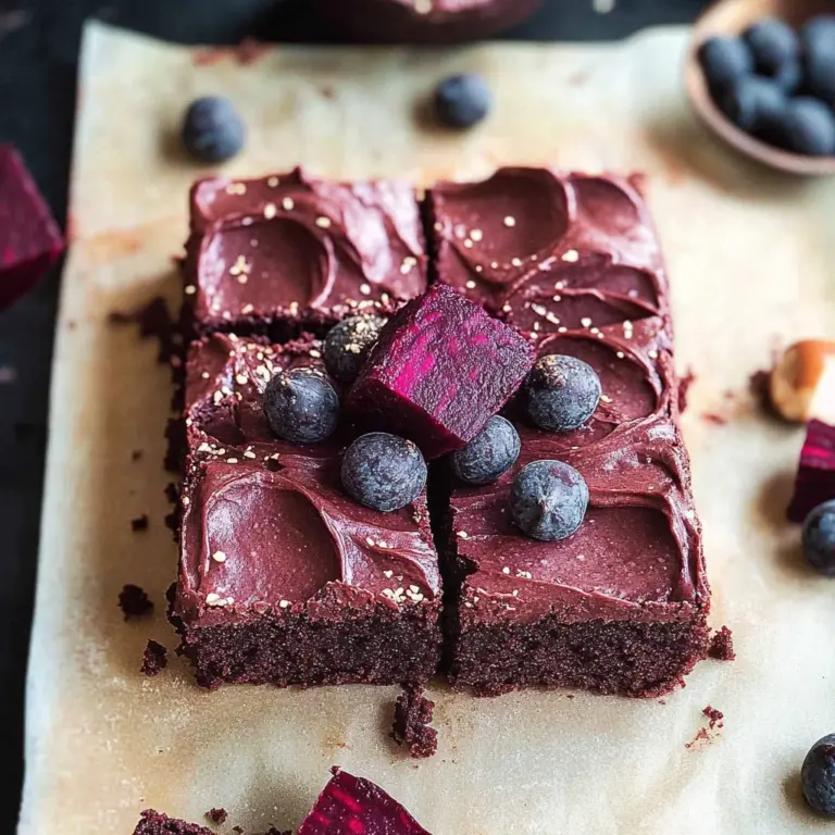 Beetroot Brownies with a Chocolate Avocado Frosting