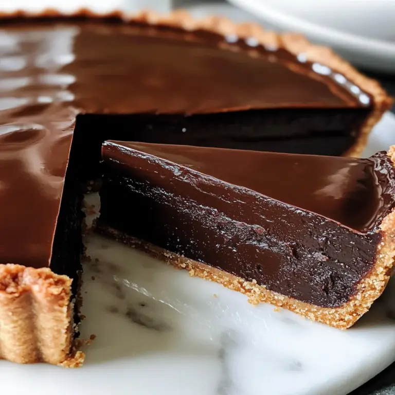 Chocolate Truffle Tart (gluten-free, dairy-free)