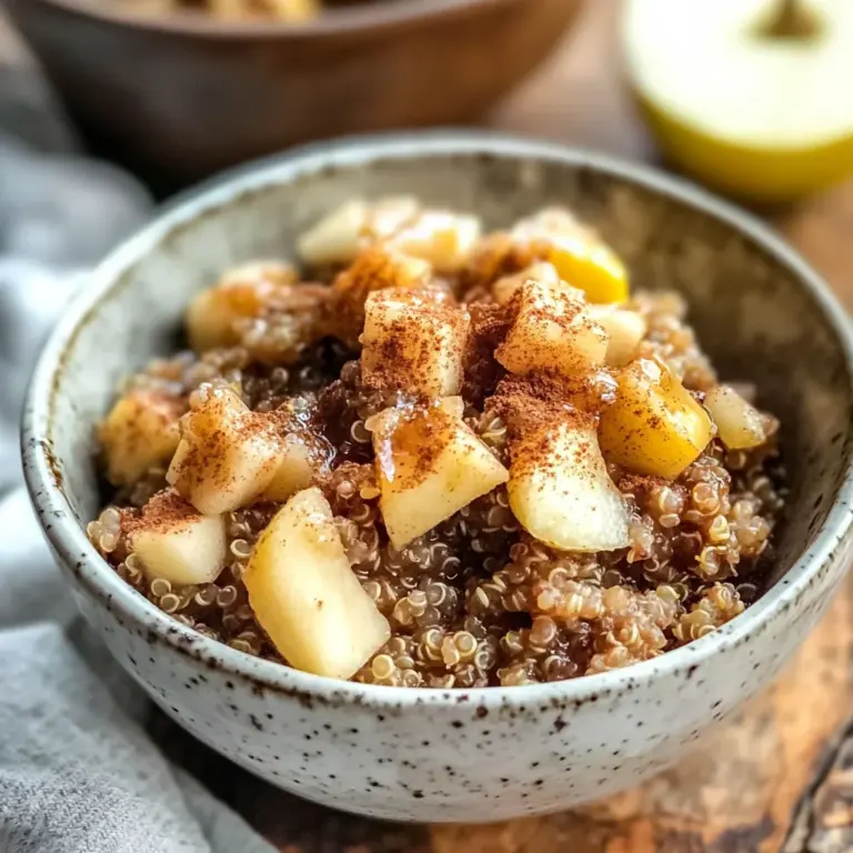Cinnamon Apple Quinoa Breakfast