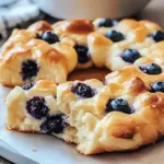 Fluffy Cottage Cheese Blueberry Cloud Bread