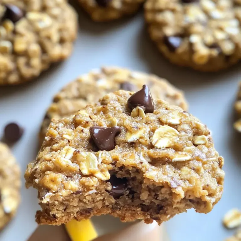 Healthy Banana Oat Cookies