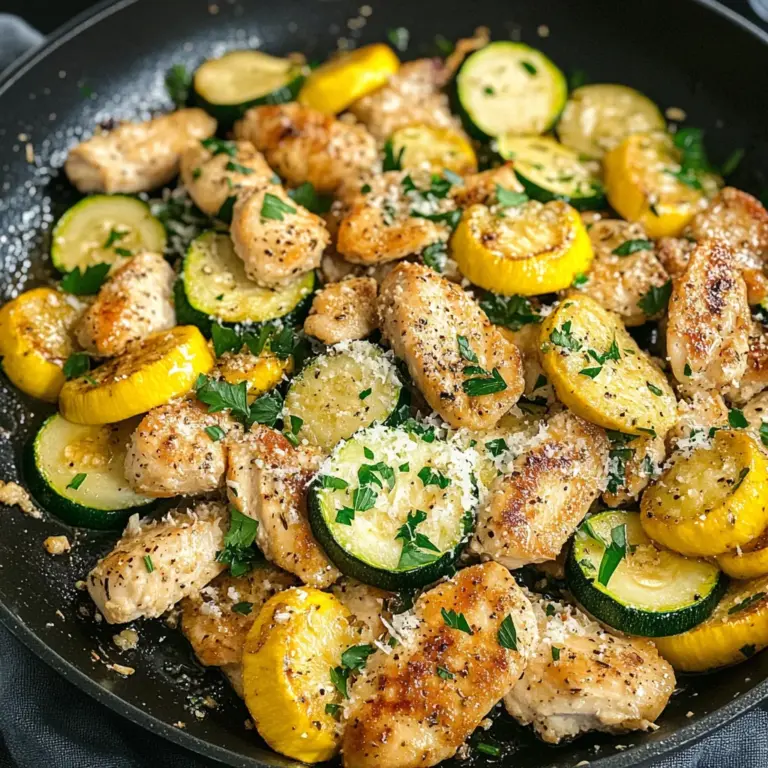 Healthy Chicken Breast with Zucchini and Squash
