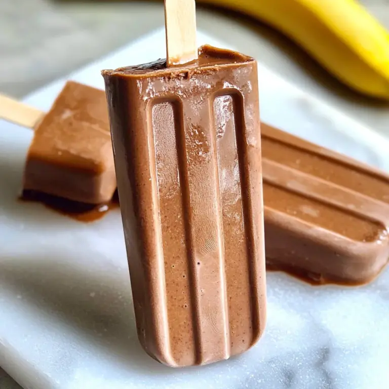 Healthy Chocolate Fudgsicles