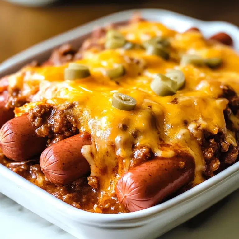 Keto Chili Dog Casserole Recipe