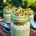 Keto Pistachio No-Bake Cheesecake