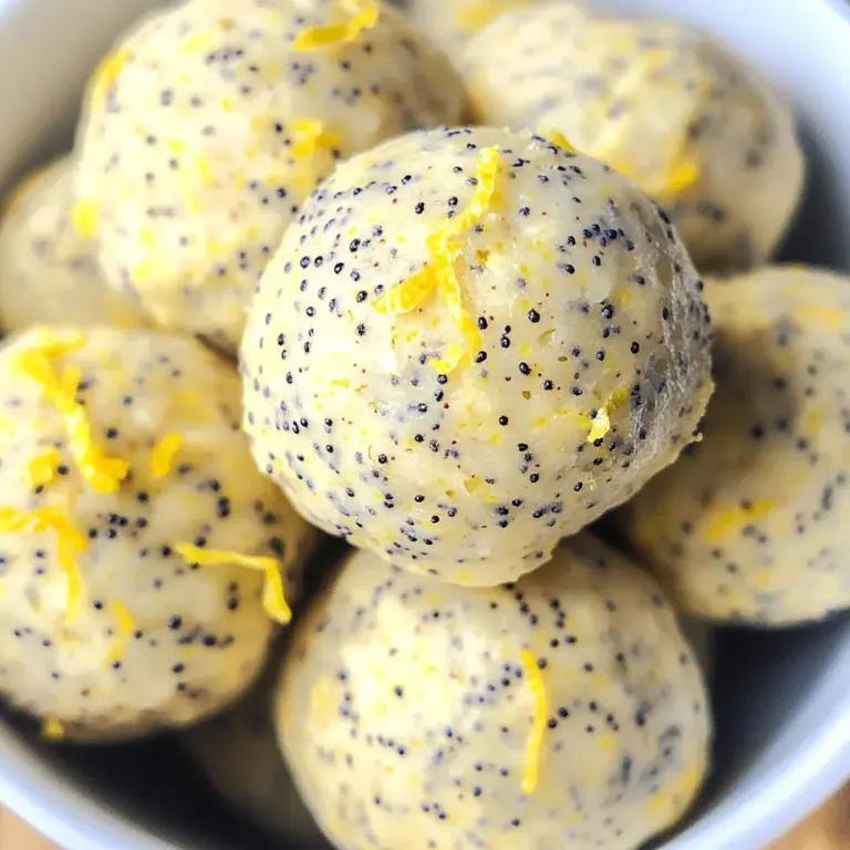 Lemon Poppy Seed Energy Bites