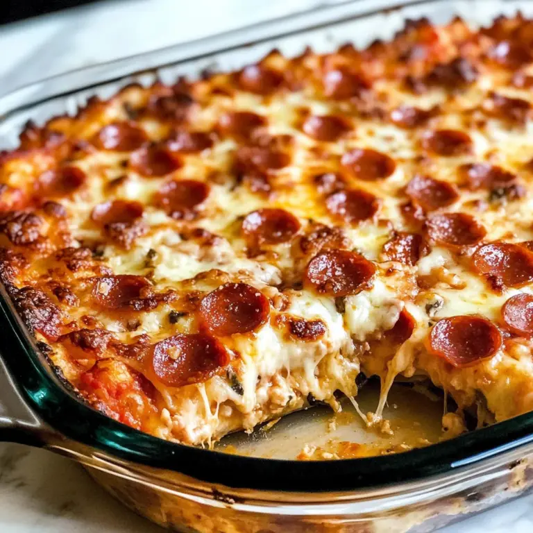 Low Carb Pizza Casserole - Gluten Free