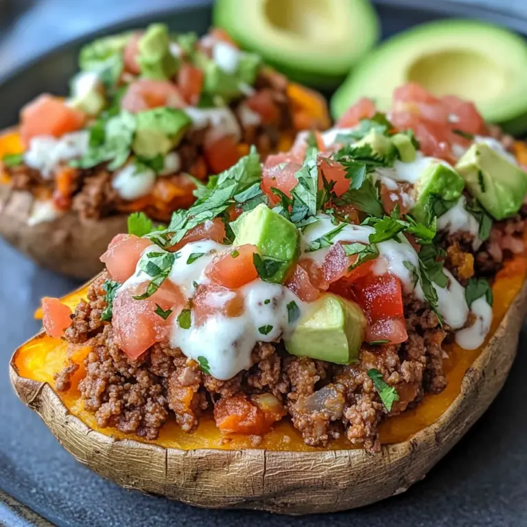 Taco Stuffed Sweet Potatoes