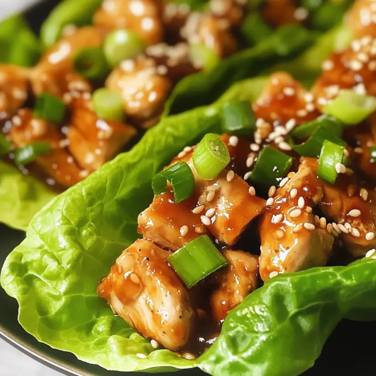 Teriyaki Chicken Lettuce Wraps (Low Calorie)