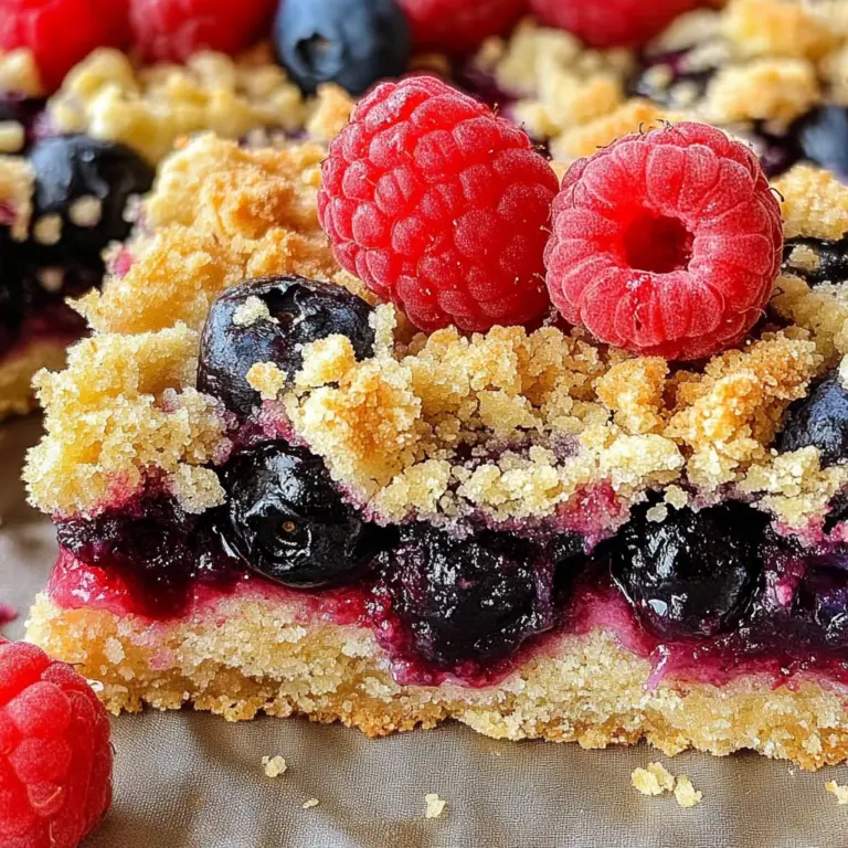 Triple Berry Crumb Bars