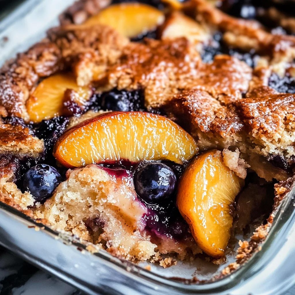Vegan Brown Butter Peach Cobbler