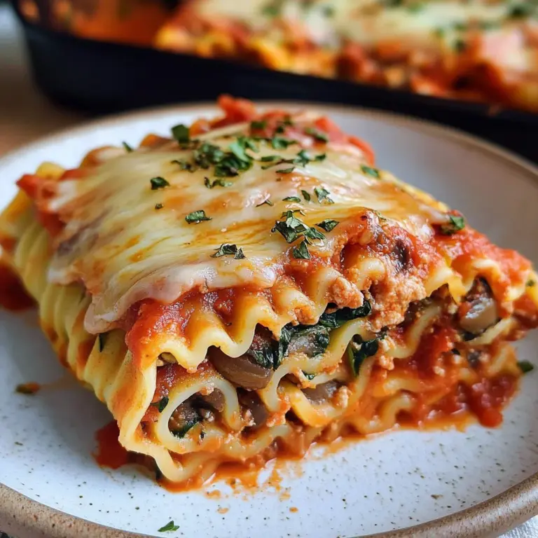 Vegan Lasagna Roll Ups