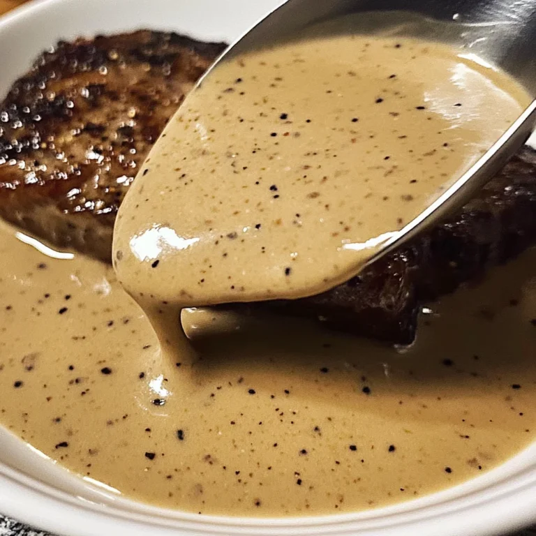Creamy Peppercorn Sauce Recipe For Steak and Beef | Sip Bite Go
