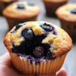Low Carb Greek Yogurt Blueberry Muffins