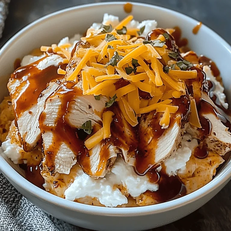 Macro Friendly BBQ Ranch Chicken Bowl with 42g of Protein