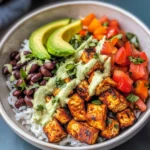 Spicy Baked Tofu Burrito Bowl