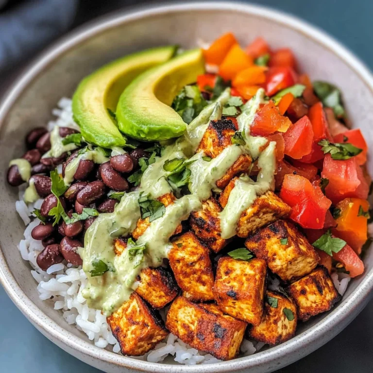 Spicy Baked Tofu Burrito Bowl