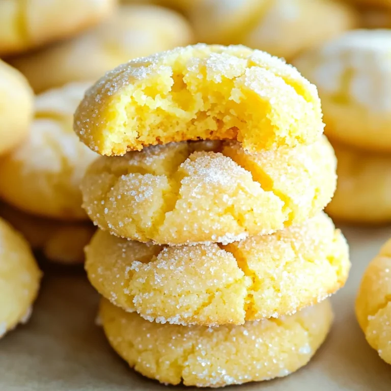 Vegan Lemon Crinkle Cookies