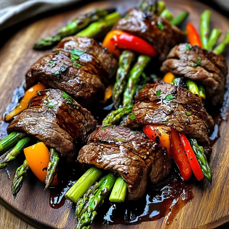 Air Fried Steak and Asparagus Bundles