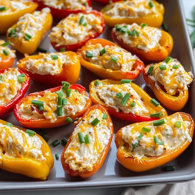 Cream Cheese Stuffed Mini Peppers