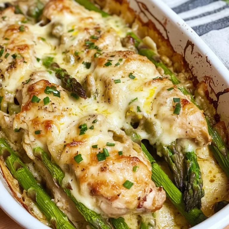 Creamy Chicken Bake Recipe with Asparagus