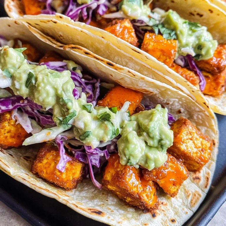 Crispy Buffalo Tofu Tacos