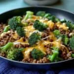 Keto Hamburger Broccoli Skillet