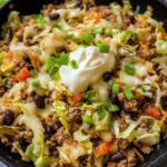 Low Carb Cabbage Taco Skillet (Keto-Friendly)