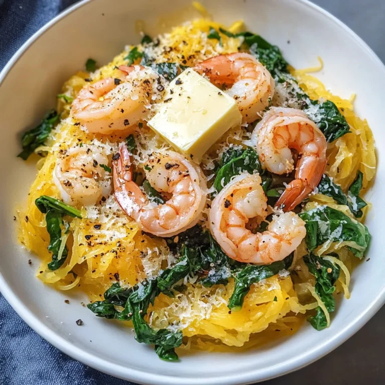 Spaghetti Squash Shrimp Scampi
