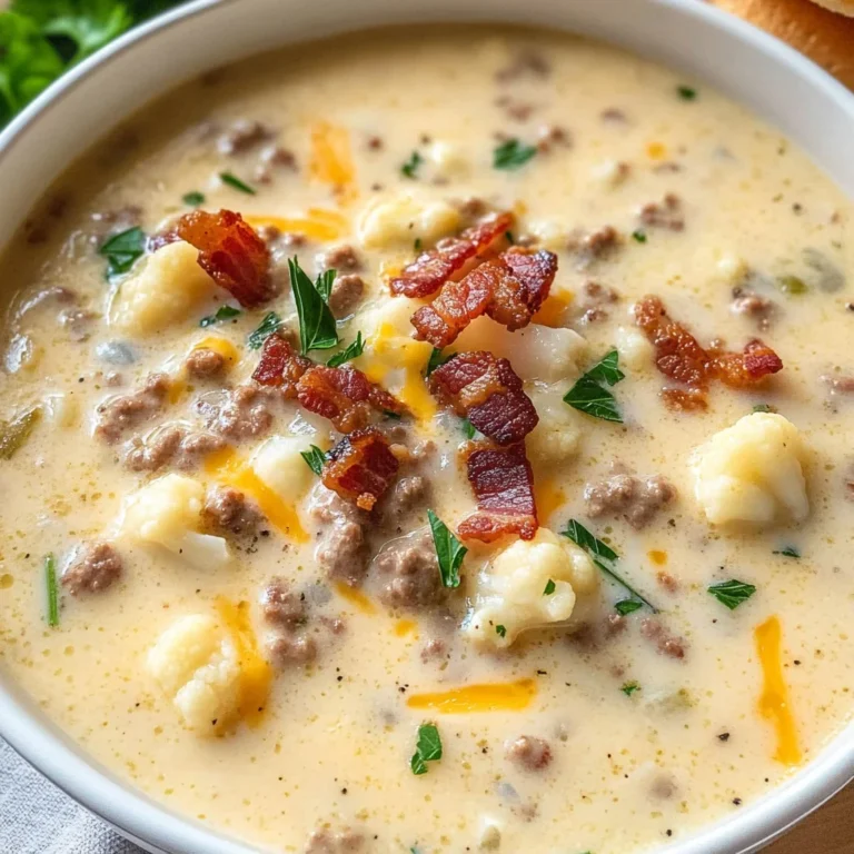 Bacon & Cheeseburger Soup