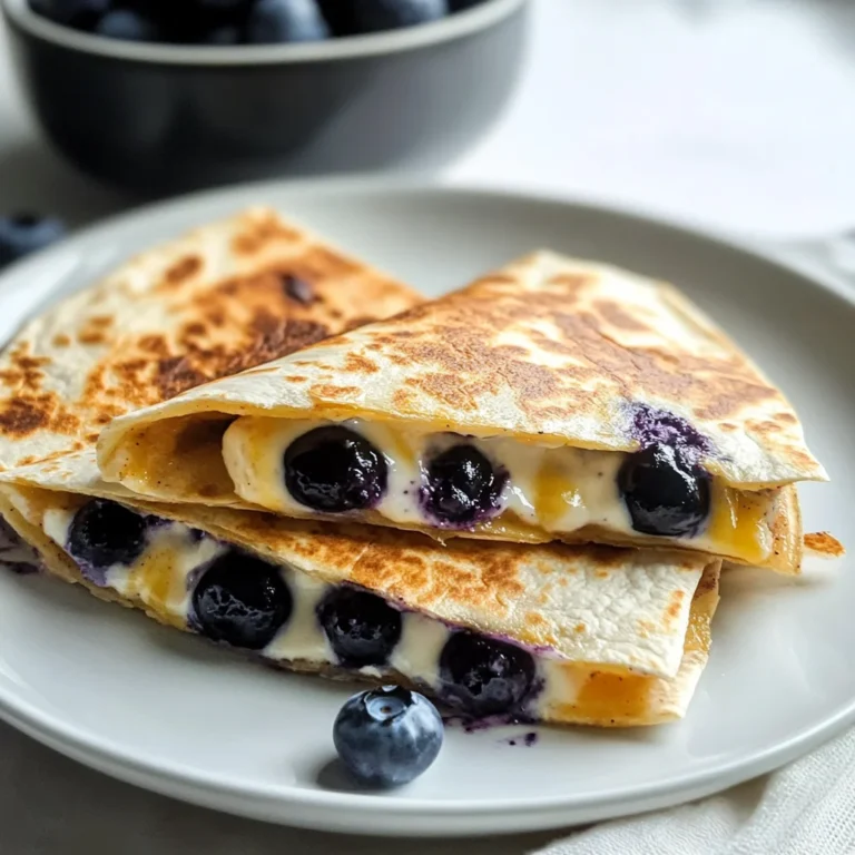 Blueberry Breakfast Quesadilla