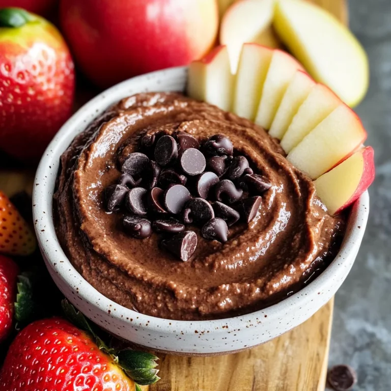 Brownie Batter Chocolate Hummus