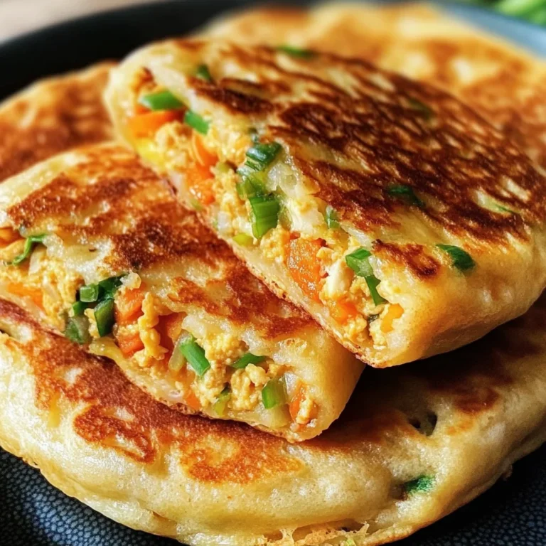 Chinese-Style Savoury Stuffed Breakfast Pancakes