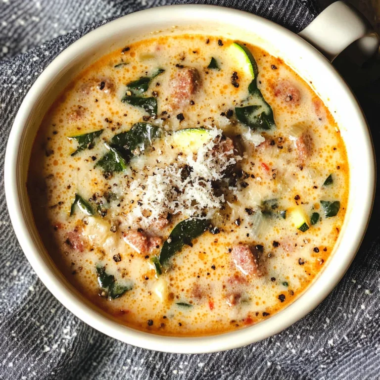 Creamy Keto Italian Sausage Soup