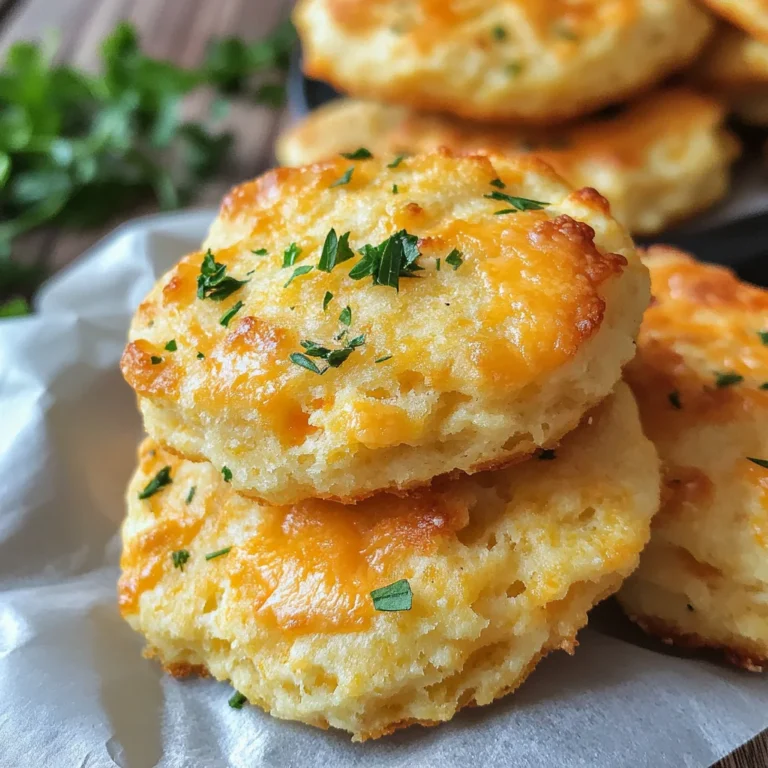 Keto Garlic Cheddar Drop Biscuits