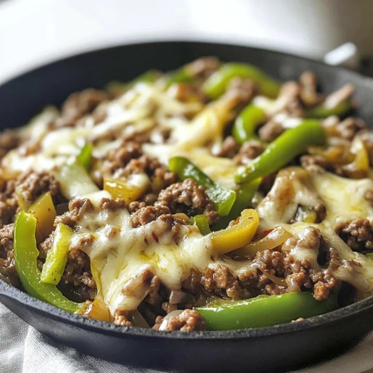 Philly Cheese Beef Skillet