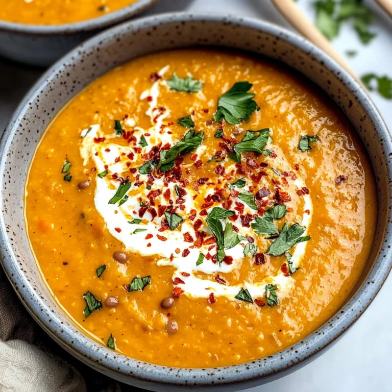 Red Lentil and Carrot Soup